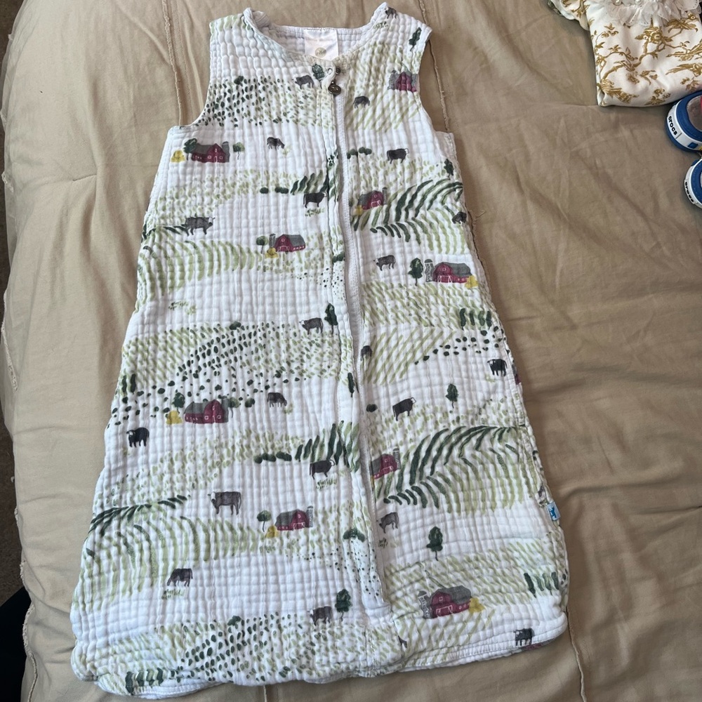 Little Unicorn Sleep Sack Cows/Farm - Size Medium